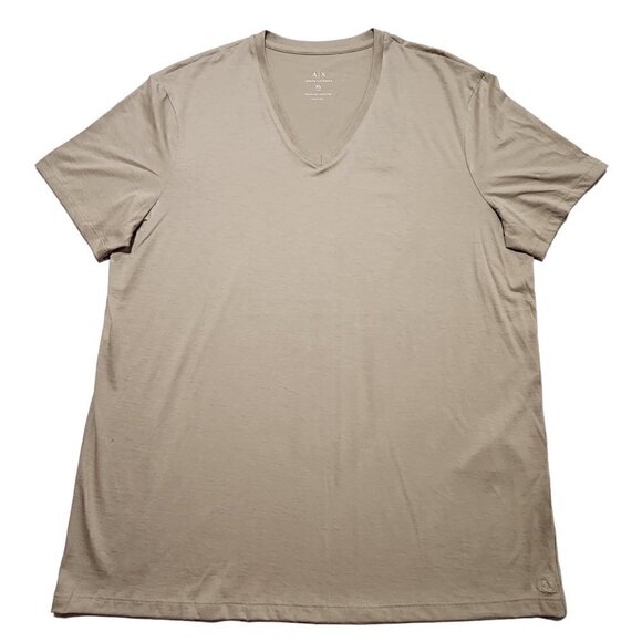 Armani Exchange Men's Slim T-shirt V-neck Pima Cotton Tee A|X Logo - Picture 1 of 6